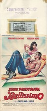1983 * Locandina Cinema "Segni Particolari: Bellissimo -  Adriano Celentano, Fed