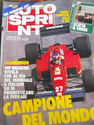 Autosprint 1987 teo fabi - autosprint,