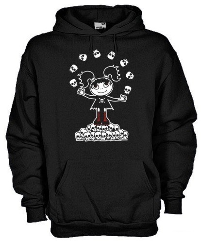 Felpa fun kg28 skull girl - felpa,