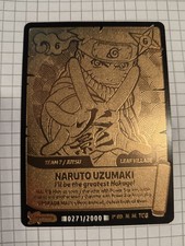 naruto mythos Gold Card 22kt