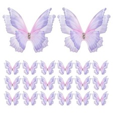 20pcs Organza Butterflies