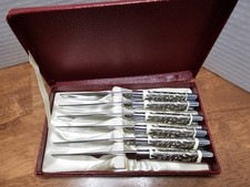 Coltelli da bistecca vintage Solingen 8" Grifone Germania - con custodia