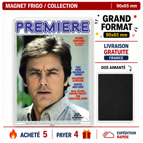 Magnet alain delon 90x65 - delon, mm