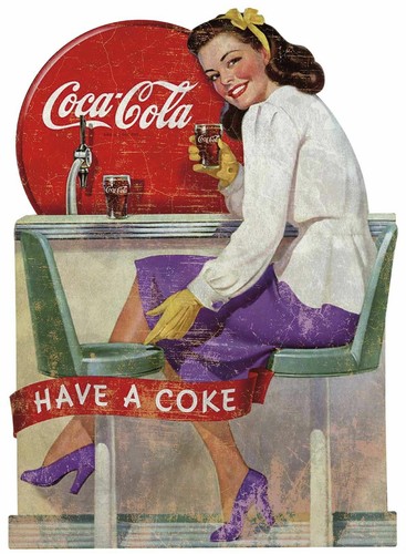Insegna pubblicitaria coca - insegna,