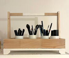 Mobiletto  Vassoio Per  Aperitivo in legno fatto a mano con fondo in ceramica