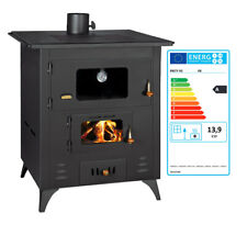 A Legna Fornello Grande Forno Cucinare Stufa Log Burner 13.9kw Riscaldamento Pow