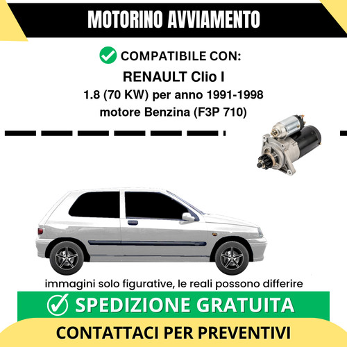 Motorino avviamento renault - avviamento,