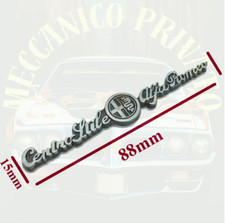 Stemma Scritta Logo Emblema in Metallo "CentroStile ALFA ROMEO" con Adesivo