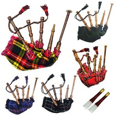 Mini cornamusa scozzese piccola giocattolo per bambini set giocabile con 2 canne