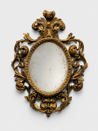 Specchiera romana dorata - , a