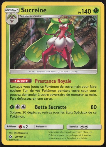 Carte pokémon sucreine 149 - carte,