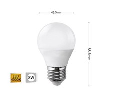 LED BULB 8W BALL BULBS NATURAL