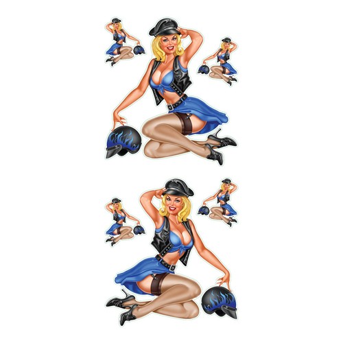 Set adesivi vintage - vintage, biker