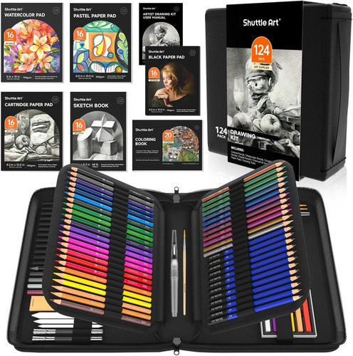 124 kit matite disegno - kit, da