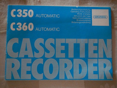 Grundig c350 automatic c360 - automatic,
