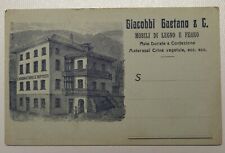PRIMI anni del 1900 cartolina GIACOBBI Gaetano & C.+MOBILI LEGNO+FERRO+nuov-i205