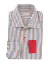 Camicia In Cotone A Righe Blu