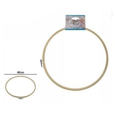 TELAIO PER RICAMO IN LEGNO TONDO CON FIBBIA METALLO ACCESSORI CUCITO 40CM 53553A