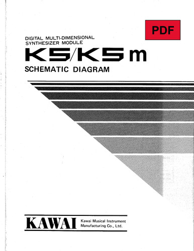 Kawai k5m service manual - k5m,