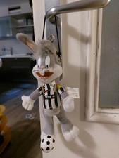 Peluche Juventus Tele + Bugs Bunny 20cm Looney Tunes Coniglio Pupazzo nuovo 90'