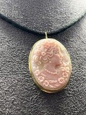 Cammeo Rosa In Oro 14kt