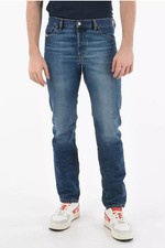 Diesel 1995 09C65 Uomo Jeans W30/L32 Slim Gamba Dritta Vita Media Lavato Blu