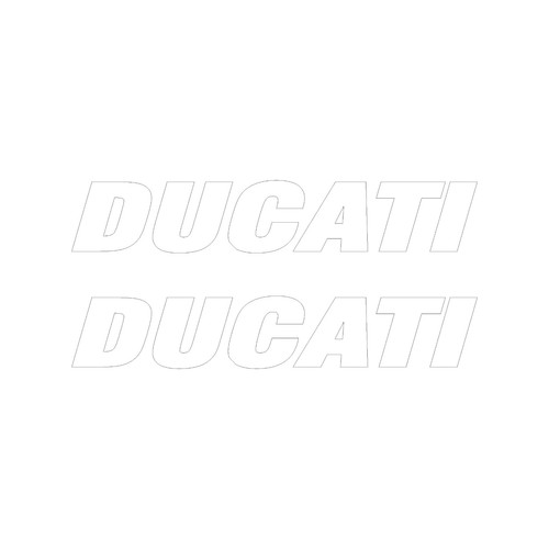 Adesivi ducati bianchi per - adesivi,