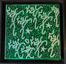 La II -Angel Ortiz-Smalto e pennarello su tela.  Gli storici  tag