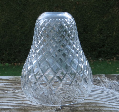 Cut glass bell pear shaped - cut,