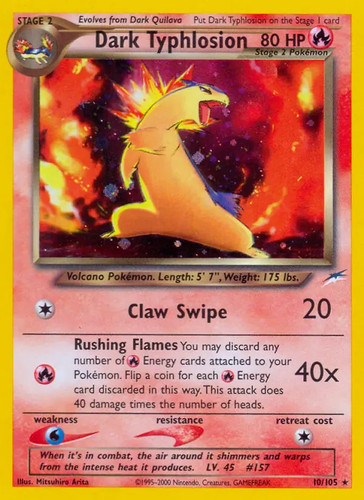 Dark typhlosion 105 - -, 10/105