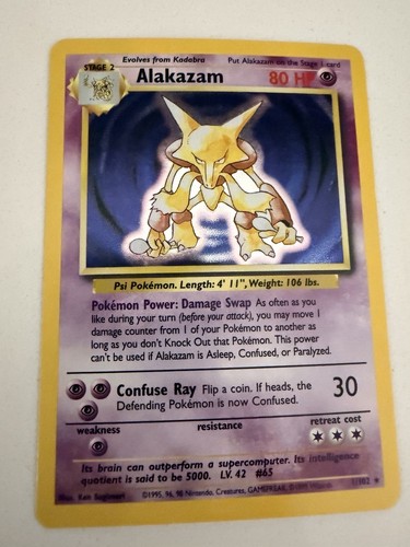 Alakazam 102 base - 1/102, set