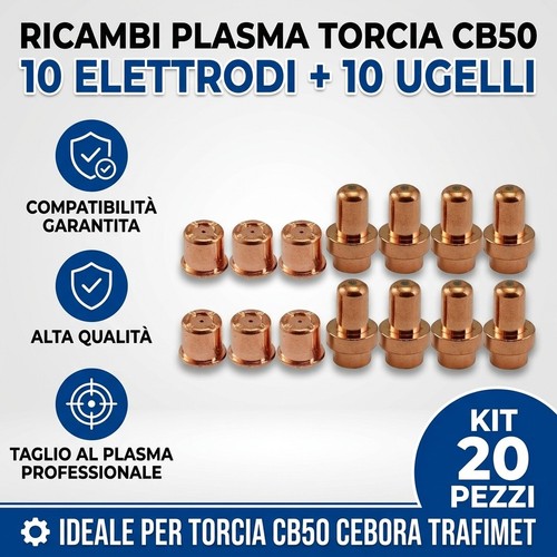 Ricambi plasma elettrodo - , 10pz