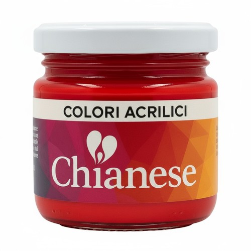 Colore acrilico rosso - colore,