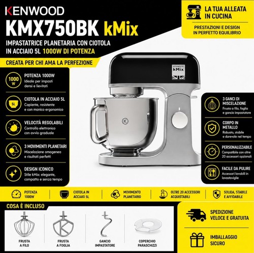 Kmx750bk kmix impastatrice - kmx750bk,