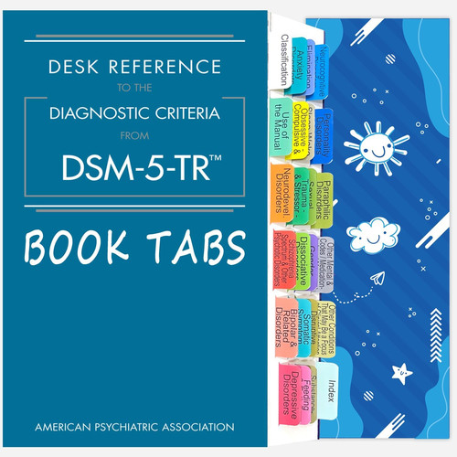 Book tabs for - desk, reference