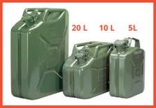 Tanica per Benzina Omologata 5 10 20 Litri LT Metallo Carburante Gasolio Verde