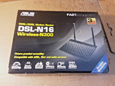 Asus DSL-N16 Wireless-N300 VDSL/ADSL modem router Wi-Fi +BIT, IN SCATOLA