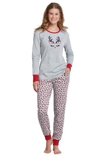 Pigiama donna lungo schiesser - donna,