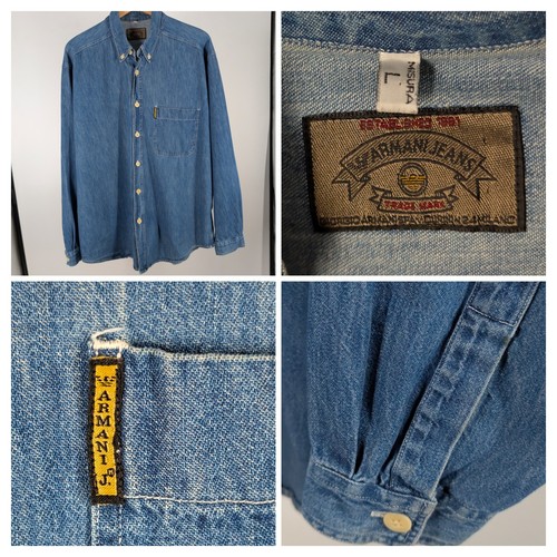Camicia denim armani jeans - armani,