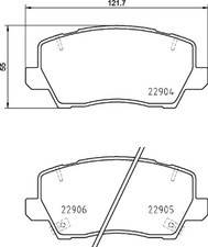 Kit pastiglie freno anteriore