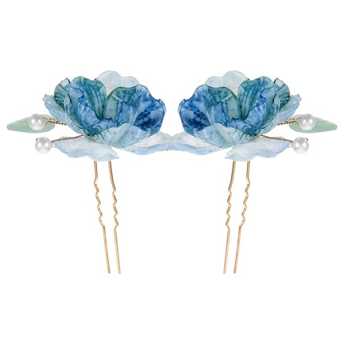 Pcs clip capelli fiore - 2,