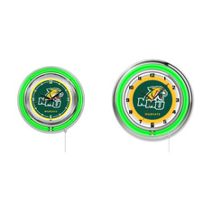 NCAA - Anello Neon Doppio Michigan del Nord, Logo Orologio College Team Logo