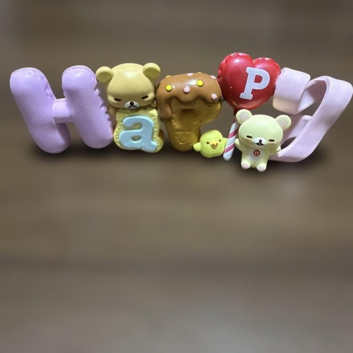 Rilakkuma sanx happy text - happy,