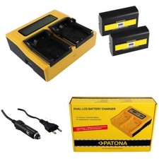 2x Batteria + caricatore 4in1