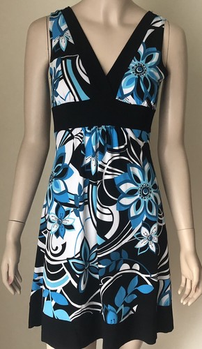 Abito floreale doppio scollo - , a