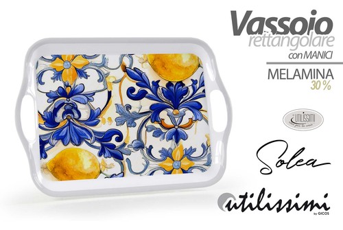 Vassoio rettangolare manici