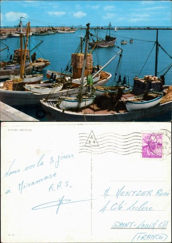 Cartolina riviera adriatica - cartolina,