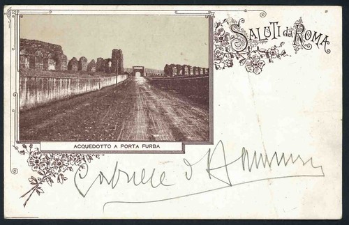 Cartolina firmata gabriele - cartolina,