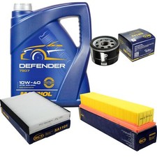 Kit Cambio Olio 5L MANNOL Defender 10W-40 Olio Motore per Renault Kangoo Express