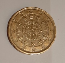Moneta Portogallo Euro 20 centesimi 2002